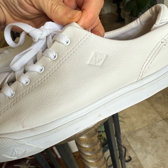 Sperrys ladies sneaker size 10 white very good condition men’s size 8 1/2 - Picture 9 of 15